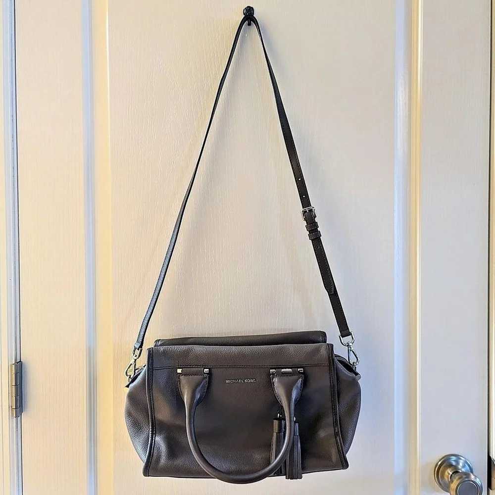 Michael Kors taupe leather